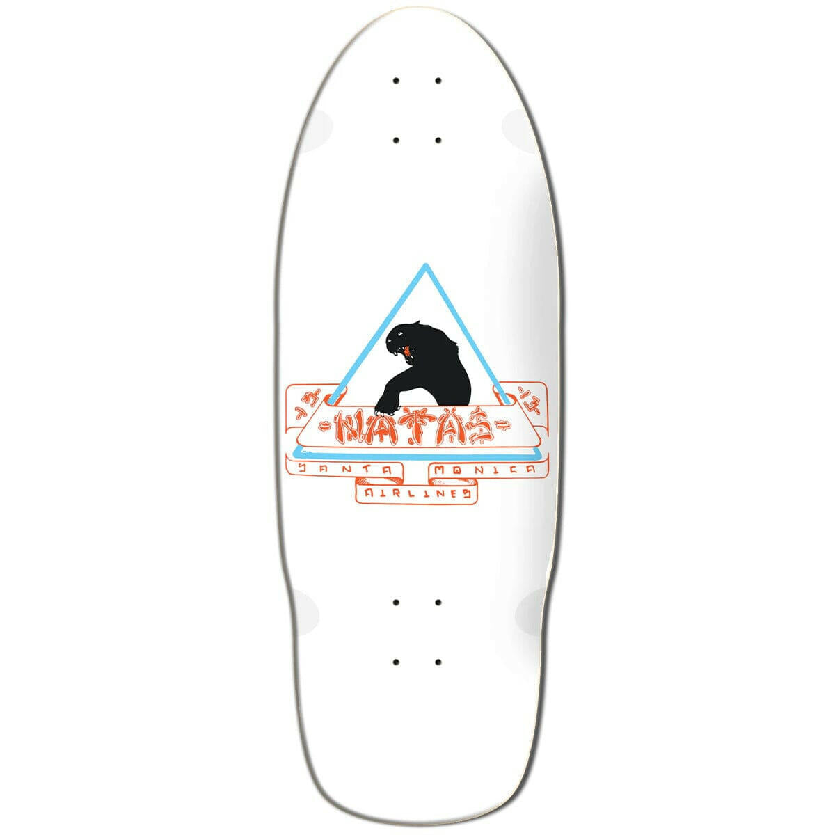 SMA - Natas Kaupas Panther White 10.0 Reissue Skateboard Deck.