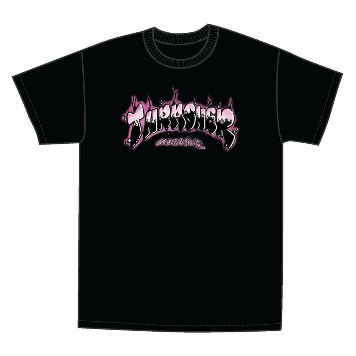 Thrasher - Airbrush Youth Tee Black/Pink.