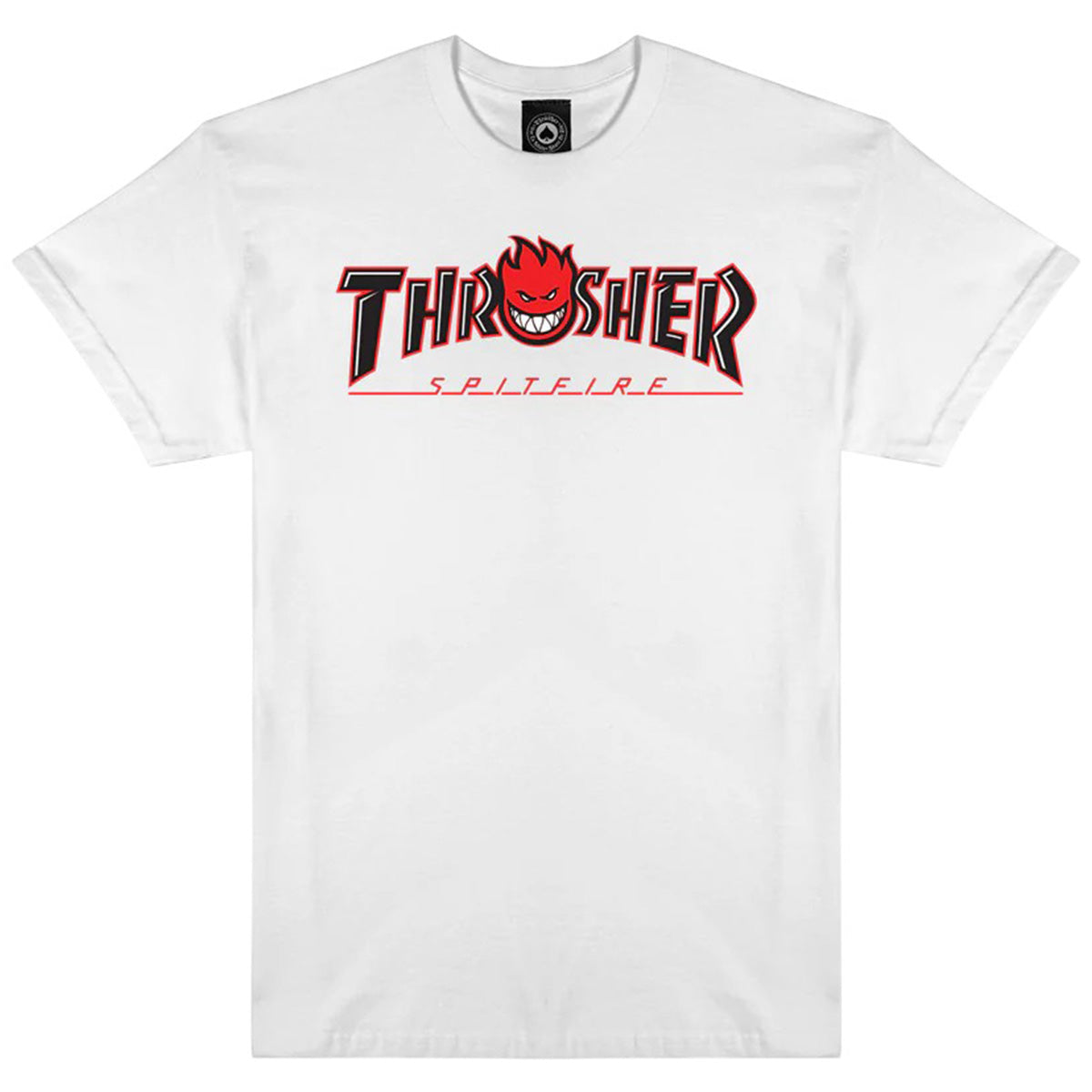 Thrasher Spitfire Big Head Outline Tee White