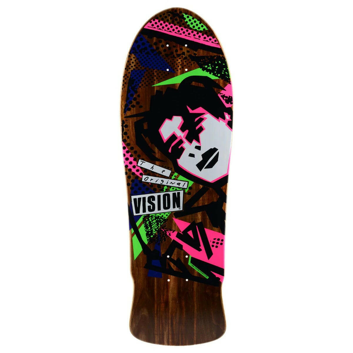 Vision - Original MG Brown 10.0 Reissue Skateboard Deck.