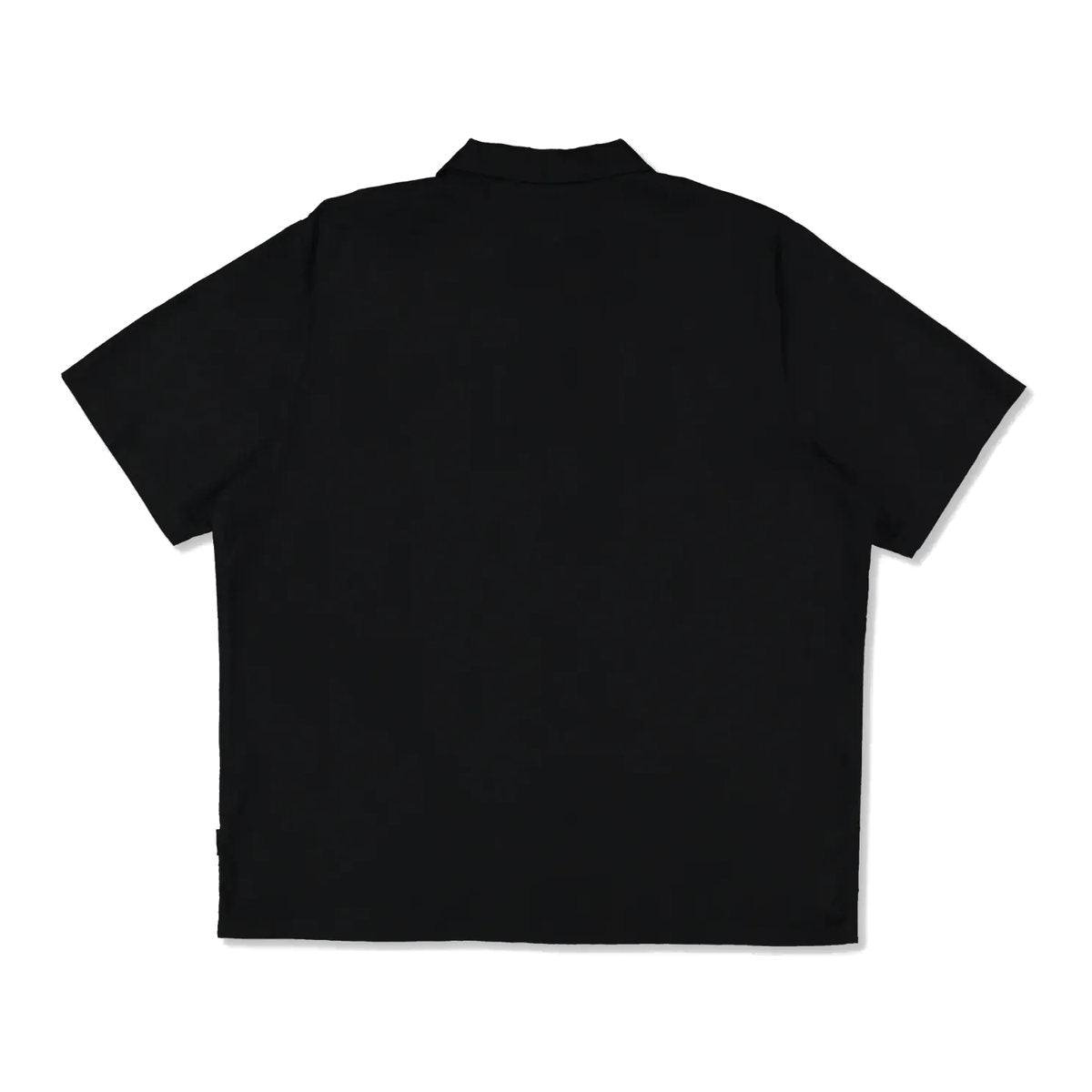 Volcom Spares II Short Sleeve Shirt Black back flat lay