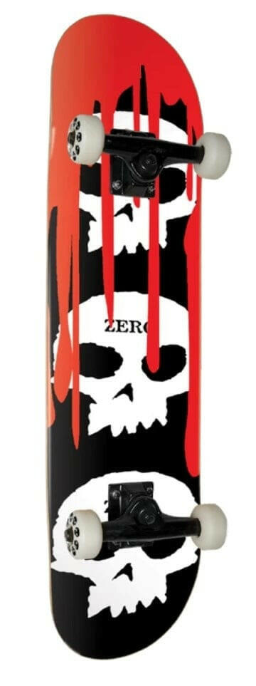 Zero - 3 Skull Blood 7.75 Complete Skateboard.