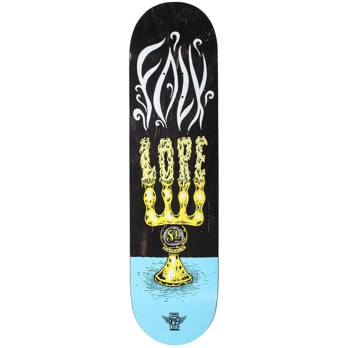 Folklore - Candle Fibretech Lite Blue 8.25 Skateboard Deck.