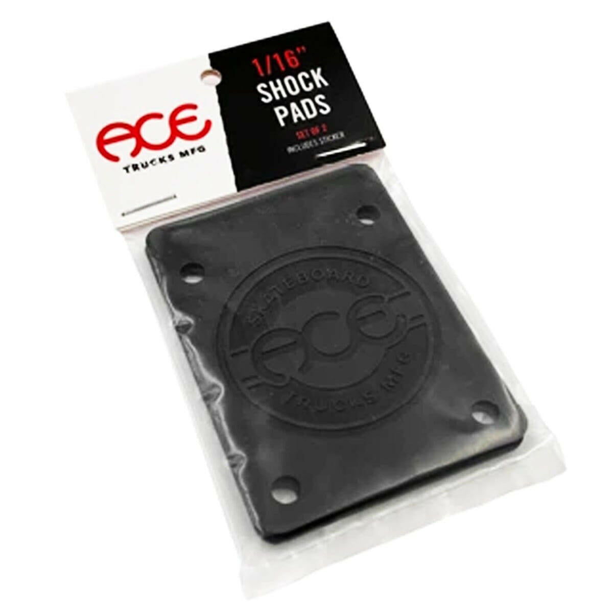Ace - 1/16 Shock Pads Black.