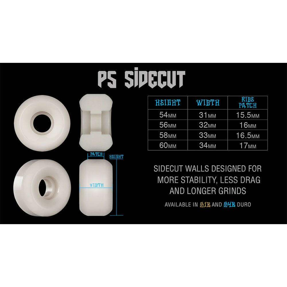 Bones - Tony Hawk T-Bone II 58MM 84B P5 Sidecut SPF Skateboard Wheels.