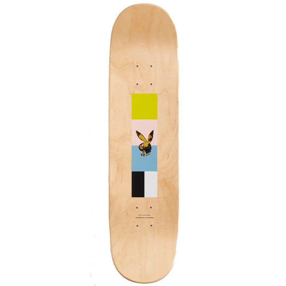 Color Bars - Playboy Andy Warhol Blue 8.25 Skateboard Deck.