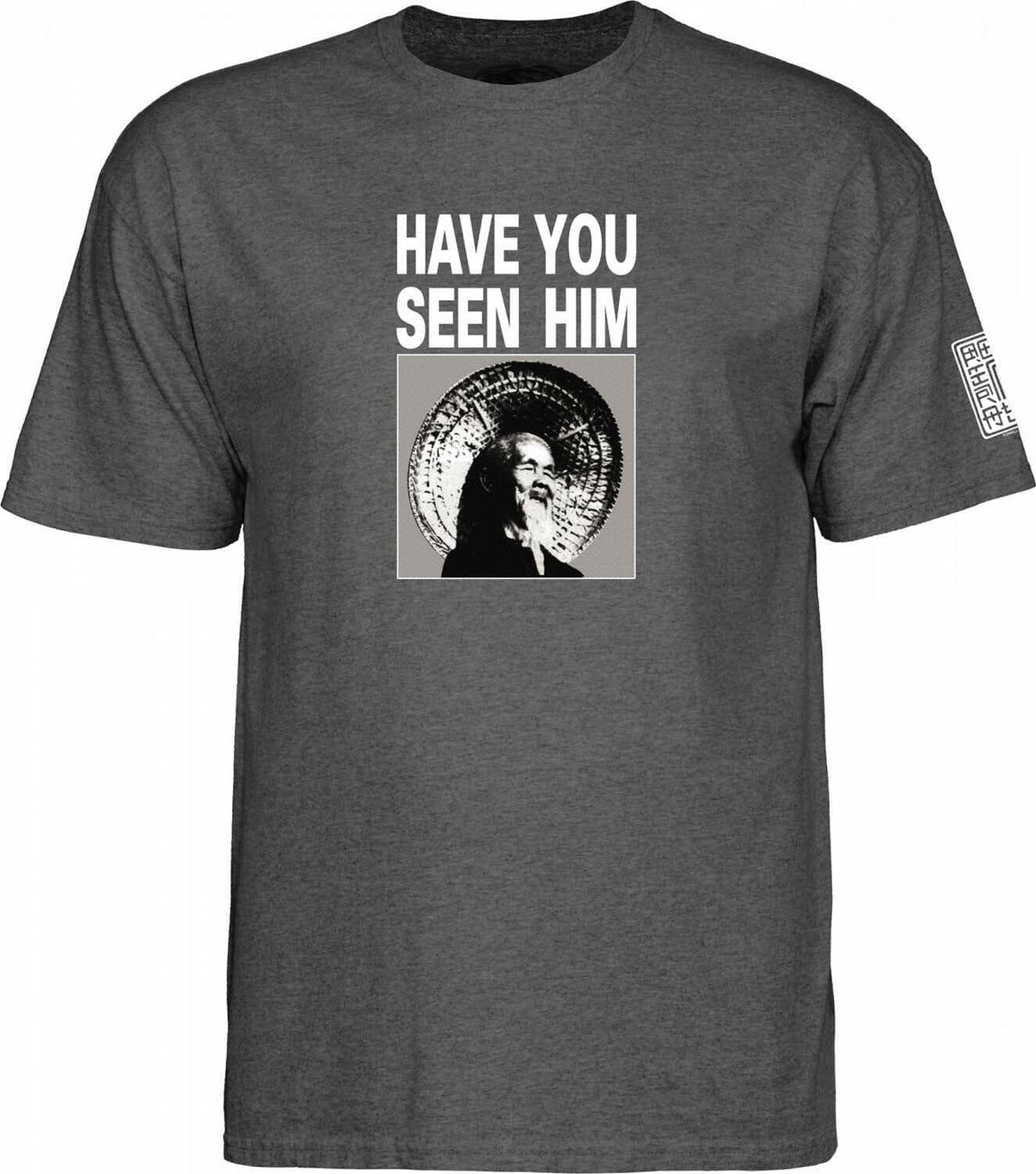 Powell Peralta - Animal Chin Mens Tee Charcoal.