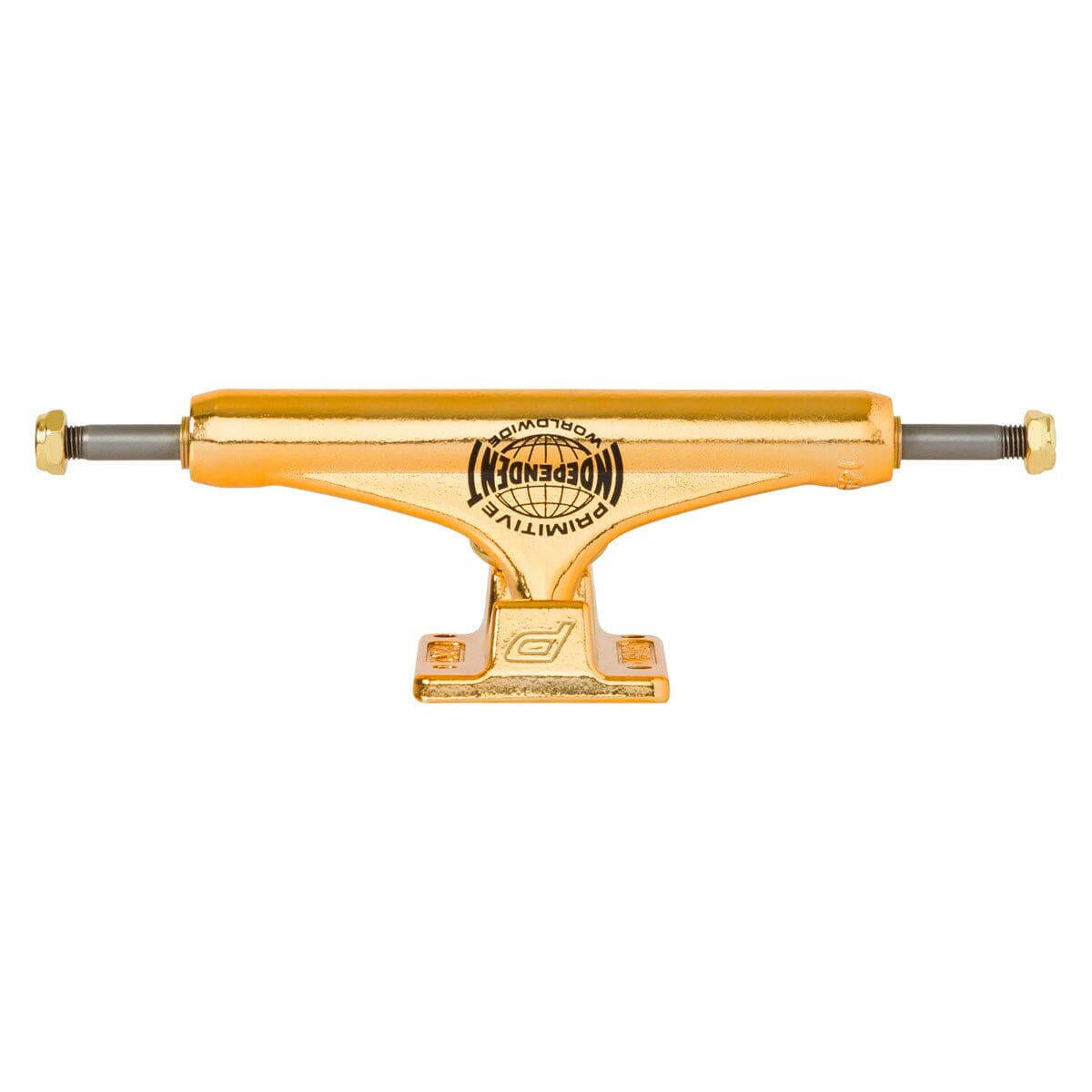 Independent - Primitive Gold Mid 144 Skateboard Trucks.