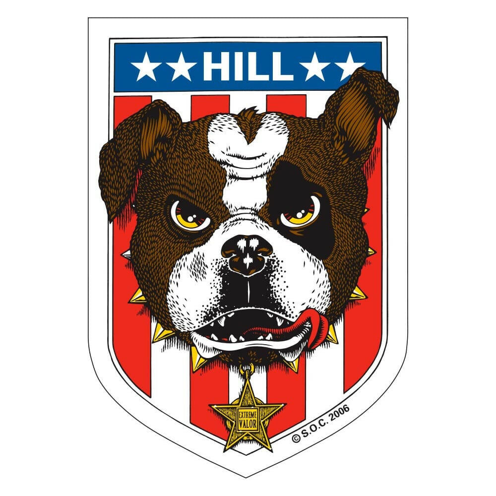 Powell Peralta - Frankie Hill Bulldog 5" Sticker.