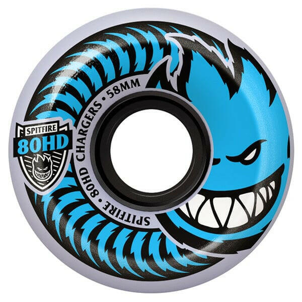 Spitfire - Chargers Conical Clear 58MM 80HD Skateboard Wheels.