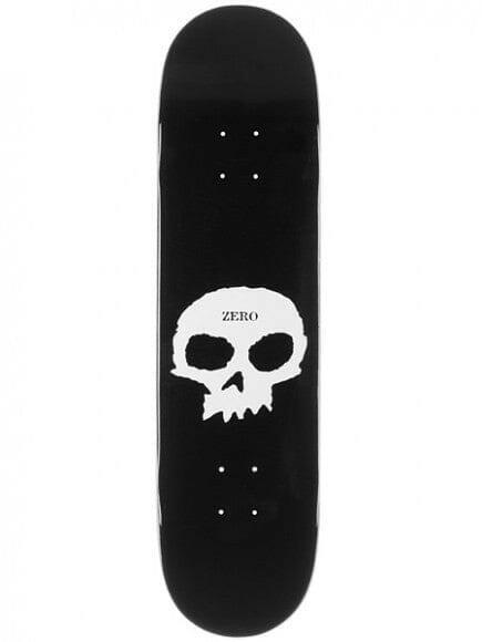 Zero - Single Skull 8.0 Skateboard Deck.