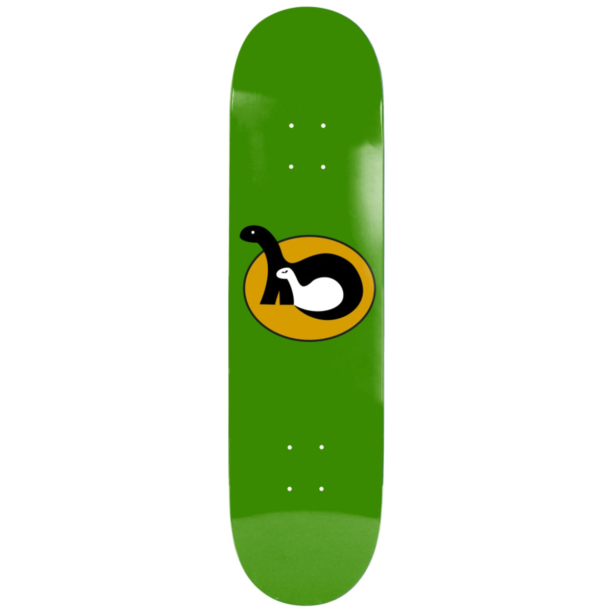101 Jason Dill Dinos 7.75 Reissue Skateboard Deck Green - front/graphic view