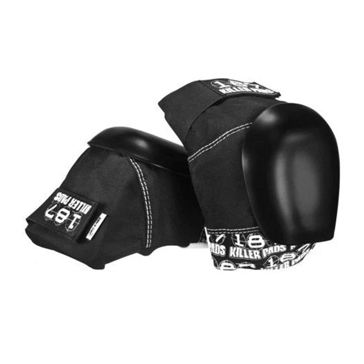 187 - Fly Knee Pad Black/White Strap.