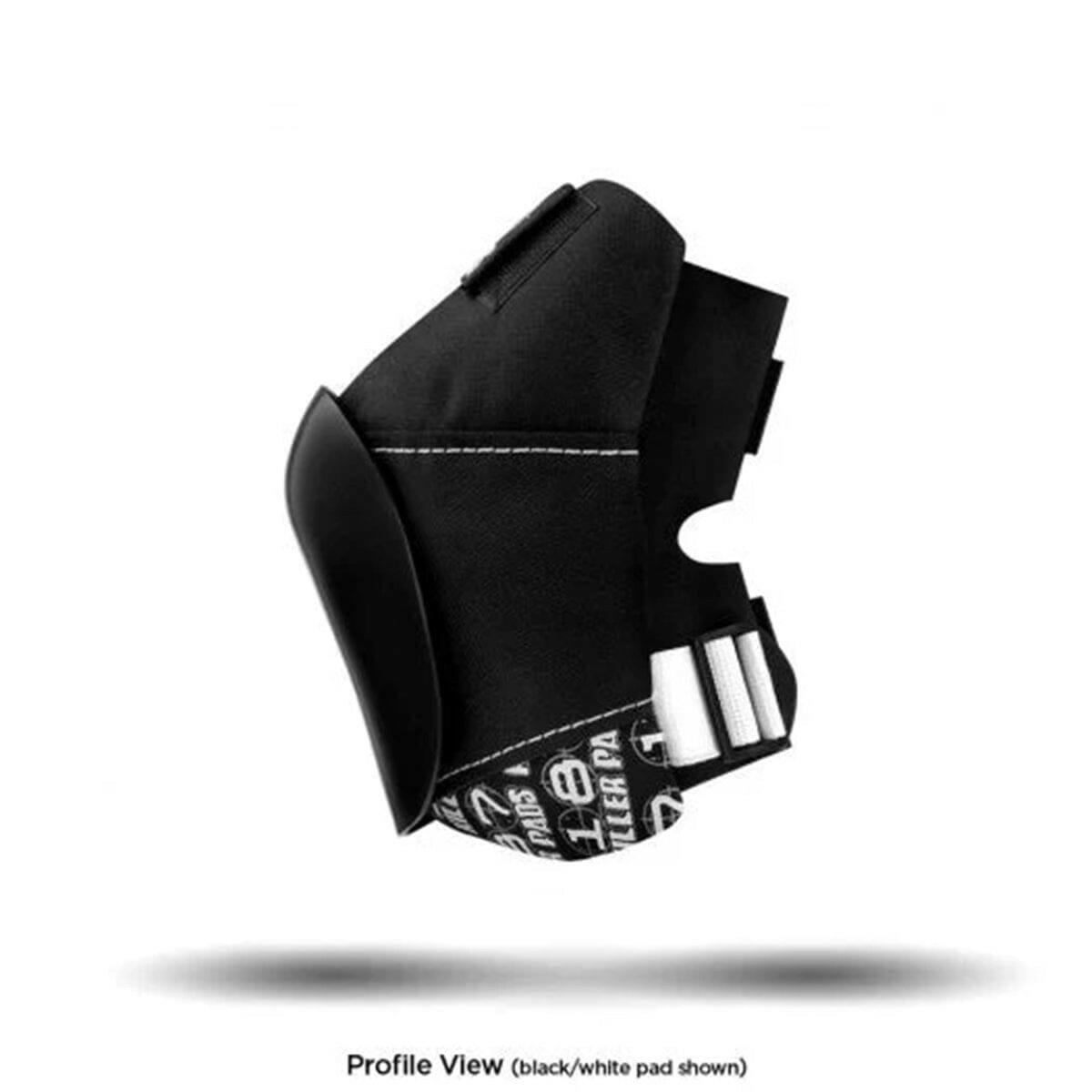 187 - Fly Knee Pad Black/White Strap.