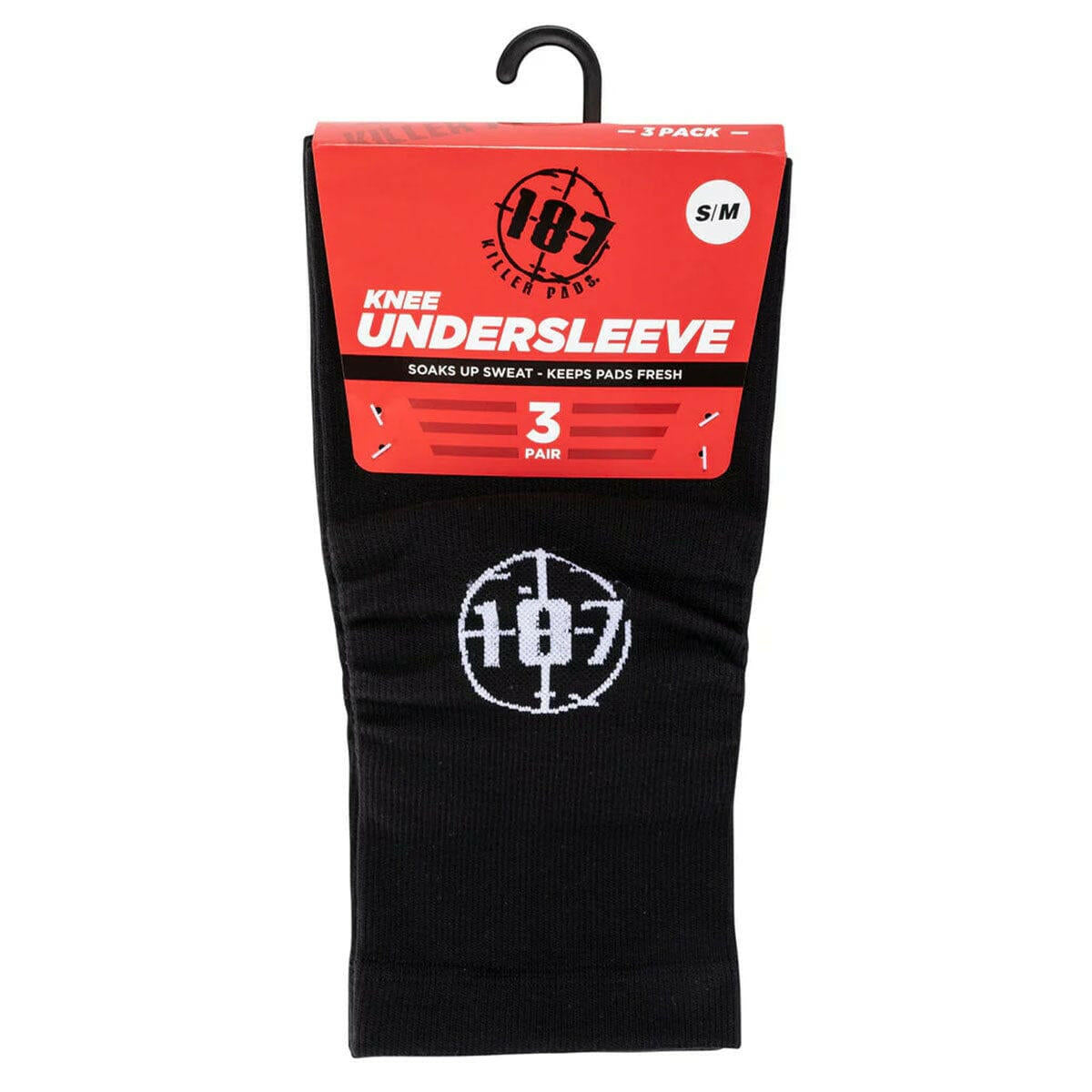 187 Killer Pads Knee Undersleeves Black.