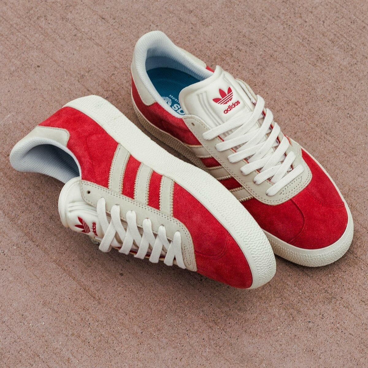 Adidas - Gazelle Adv Shoes Red/White.