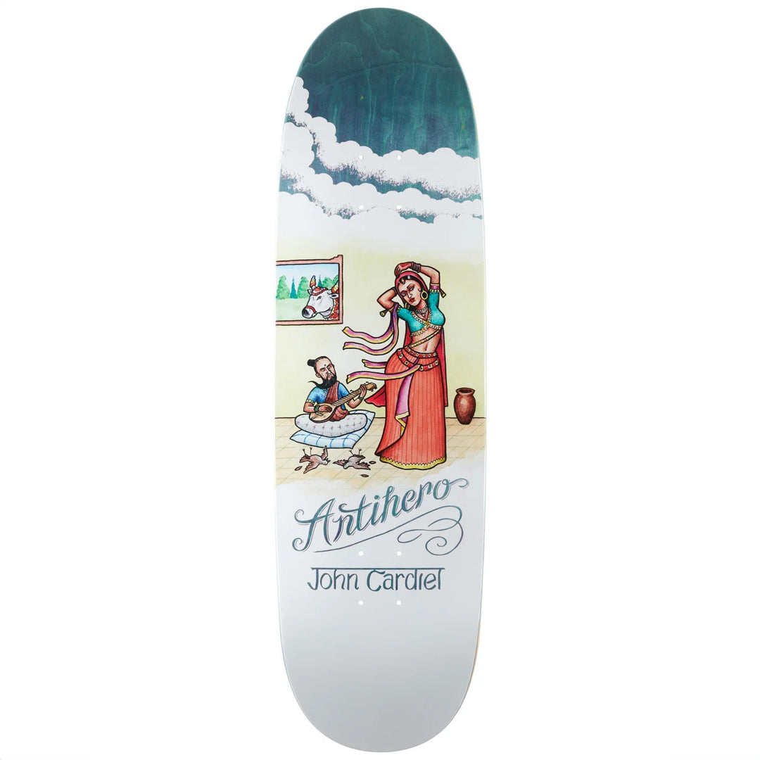 Anti Hero John Cardiel Flatulent Beauties 9.18 Skateboard Deck Blue