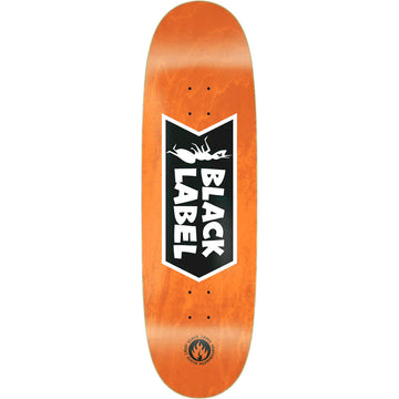 Black Label Ant Logo Orange 9.5 Skateboard Deck