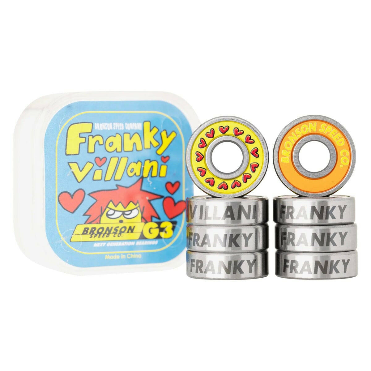 Bronson - Franky Villani Pro G3 Skateboard Bearings.