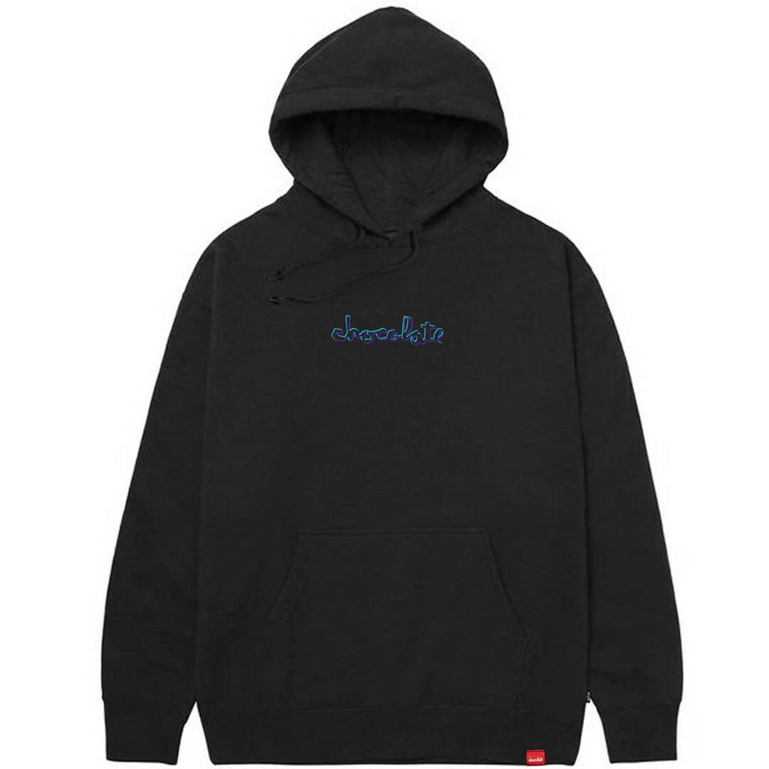 Chocolate - Ribbon Chunk Hoodie Black.