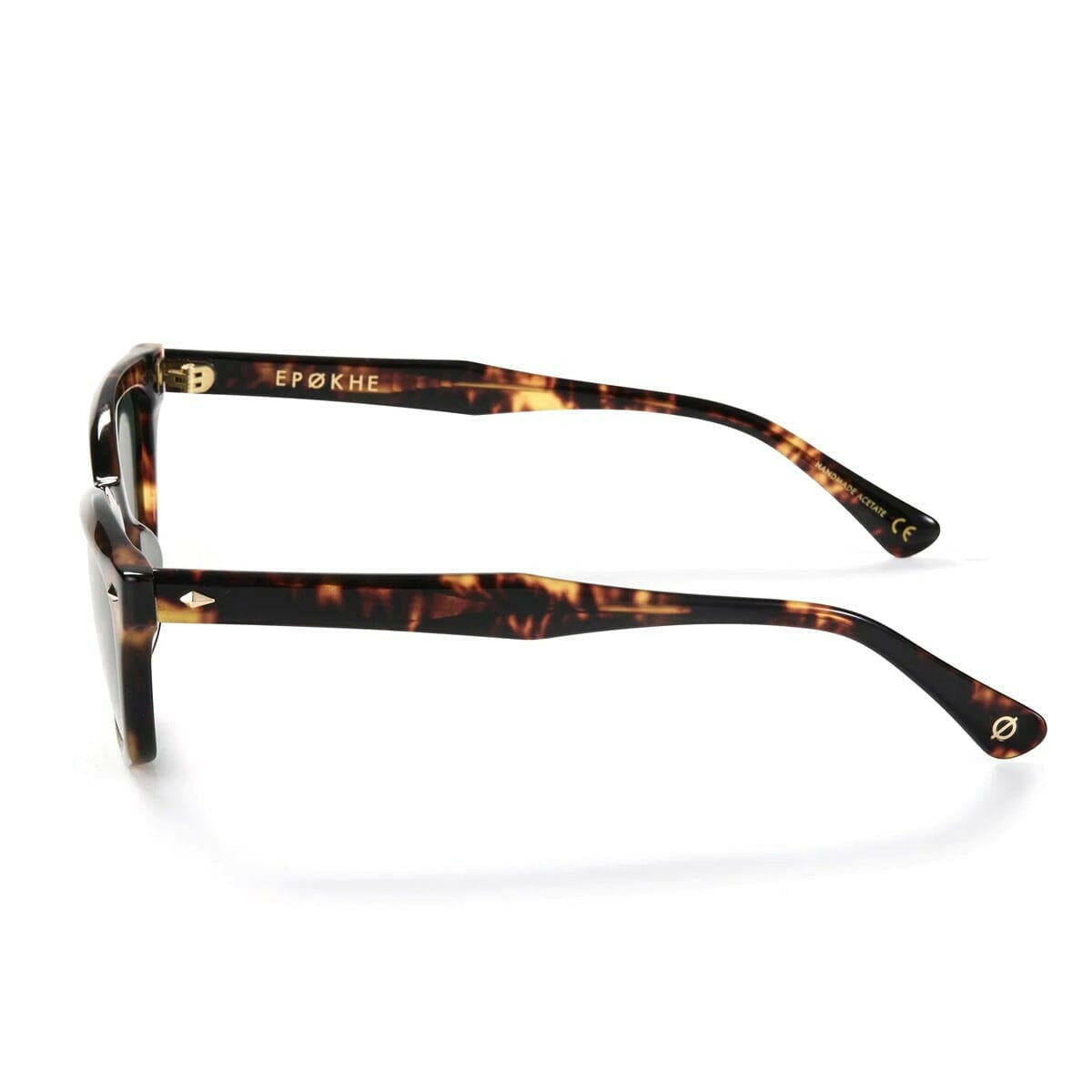 Epokhe - Ceremony Sunglasses Tortoise Polished/Green Polarised.