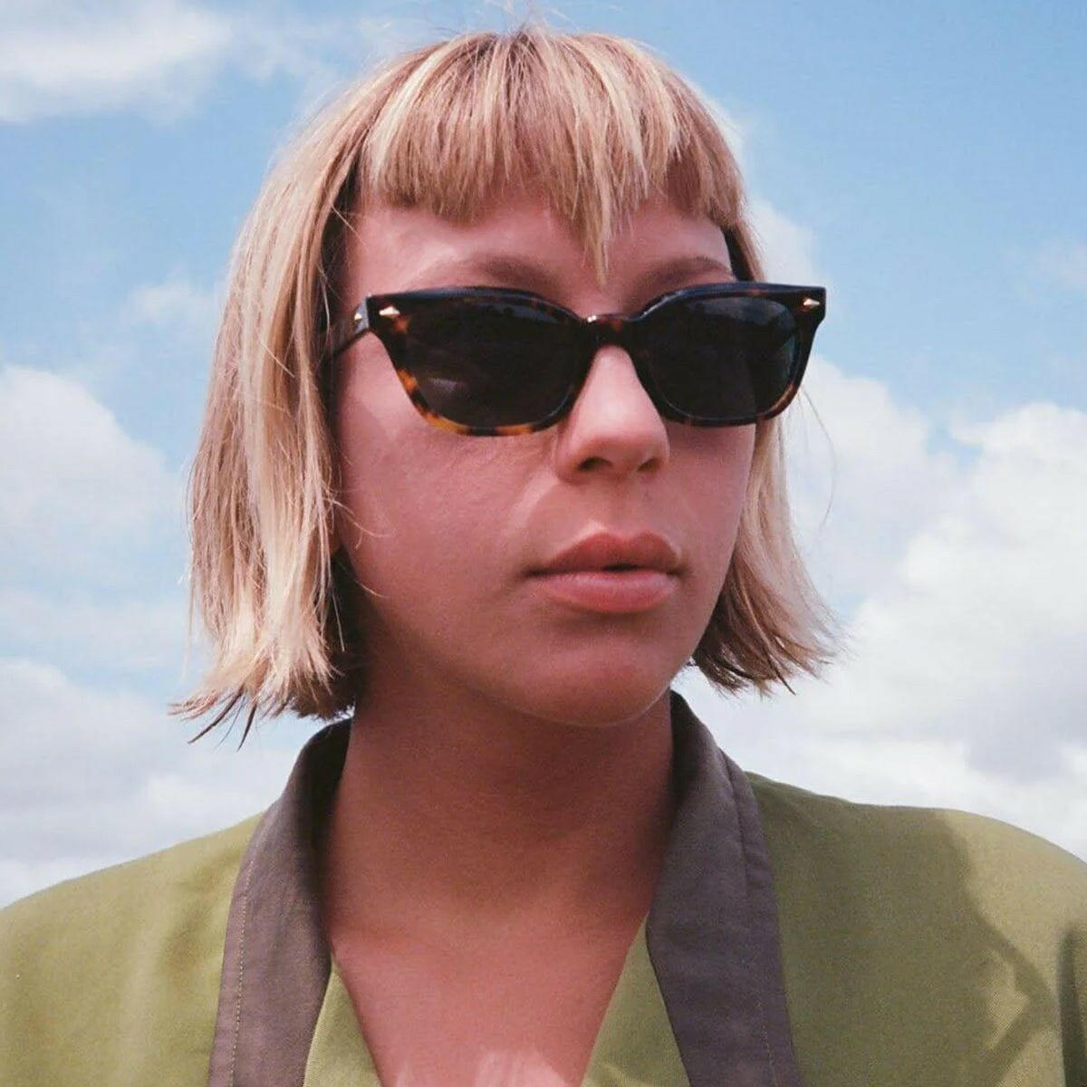 Epokhe - Ceremony Sunglasses Tortoise Polished/Green Polarised.