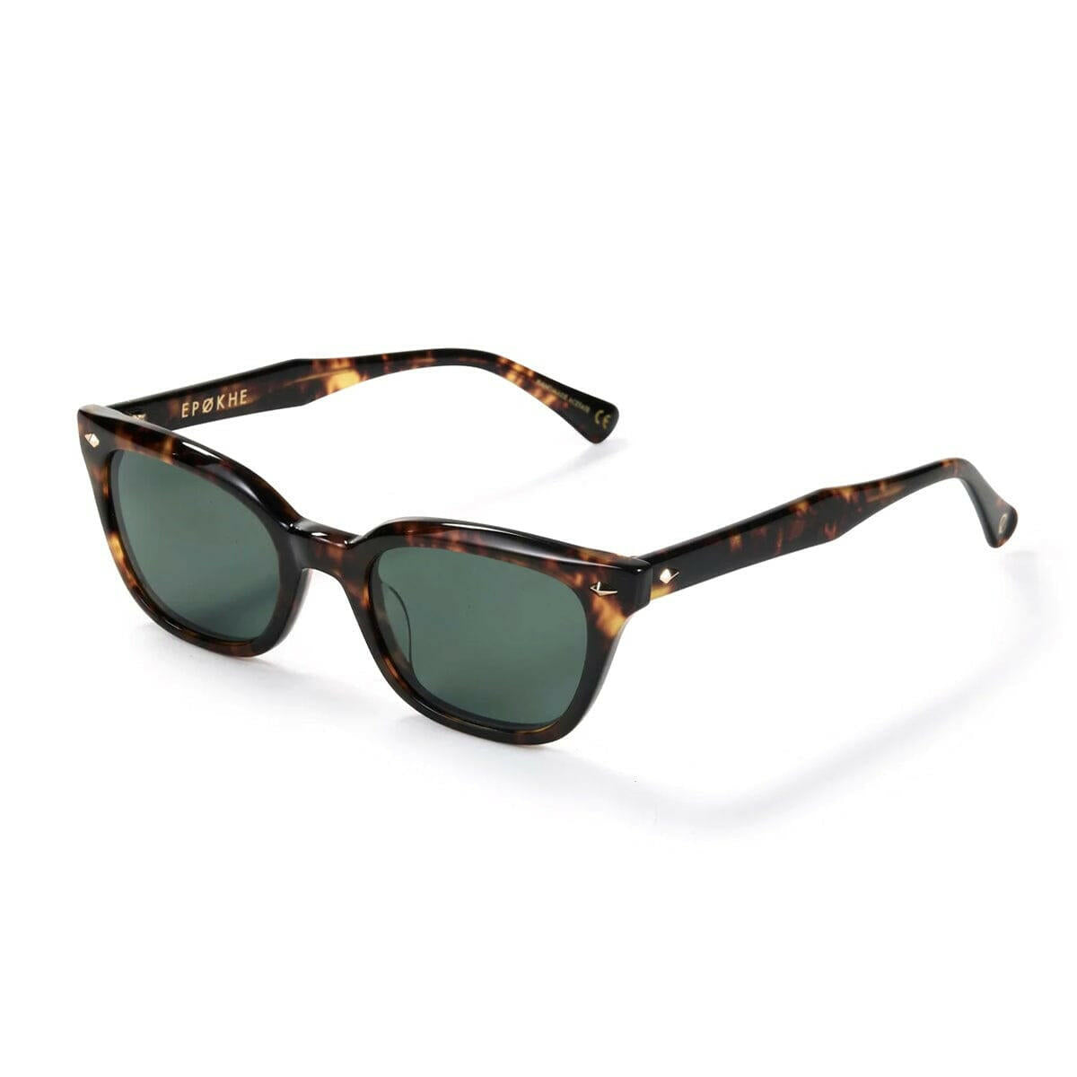 Epokhe - Ceremony Sunglasses Tortoise Polished/Green Polarised.