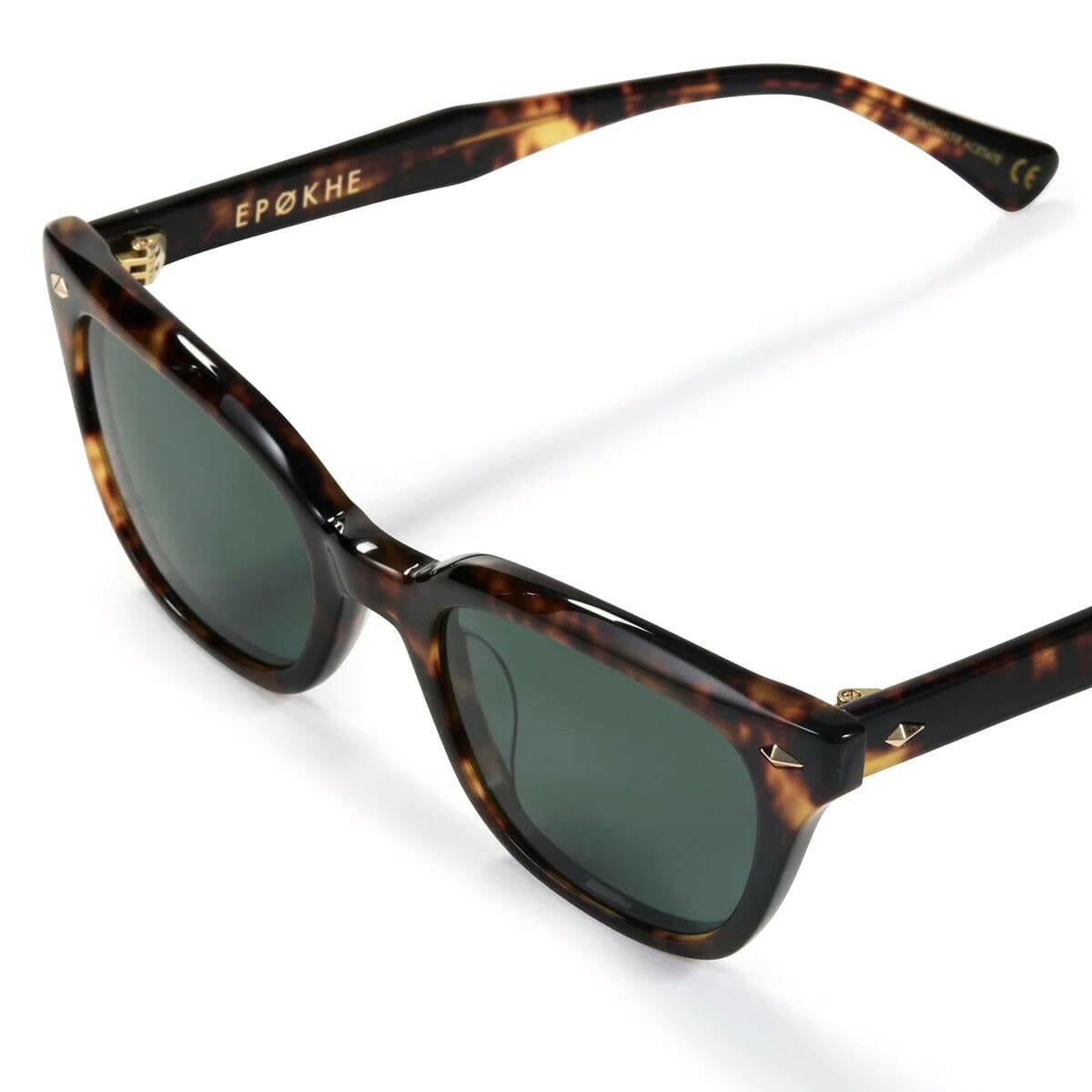 Epokhe - Ceremony Sunglasses Tortoise Polished/Green Polarised.