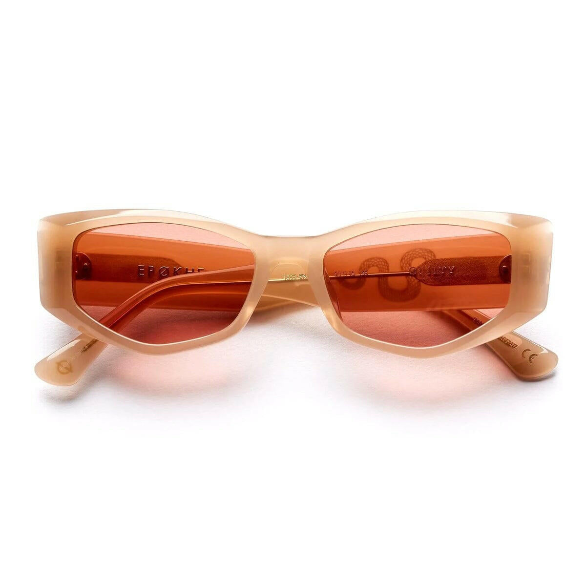 Epokhe - Guilty Sunglasses Bone Polished/Amber.