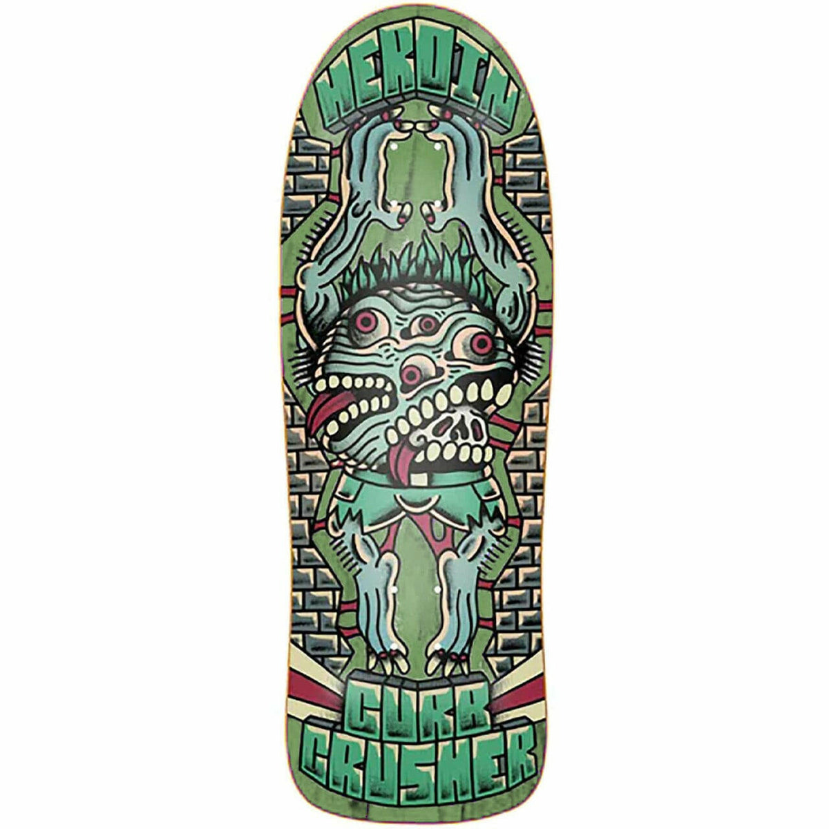 Heroin - Curb Crusher x Crawe 10.25 Skateboard Deck.