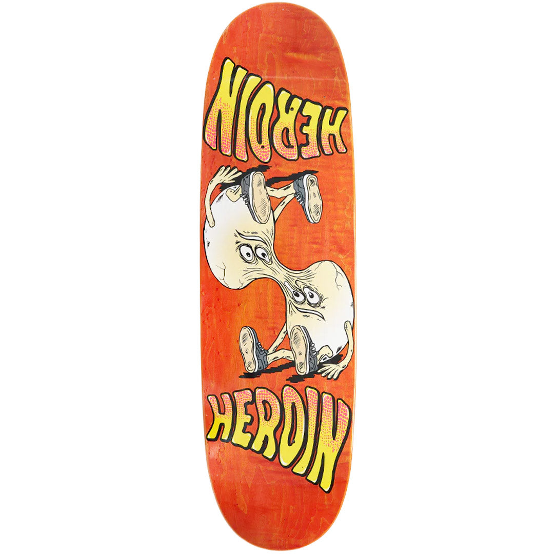Heroin - Merged Egg Orange 8.88 Skateboard Deck