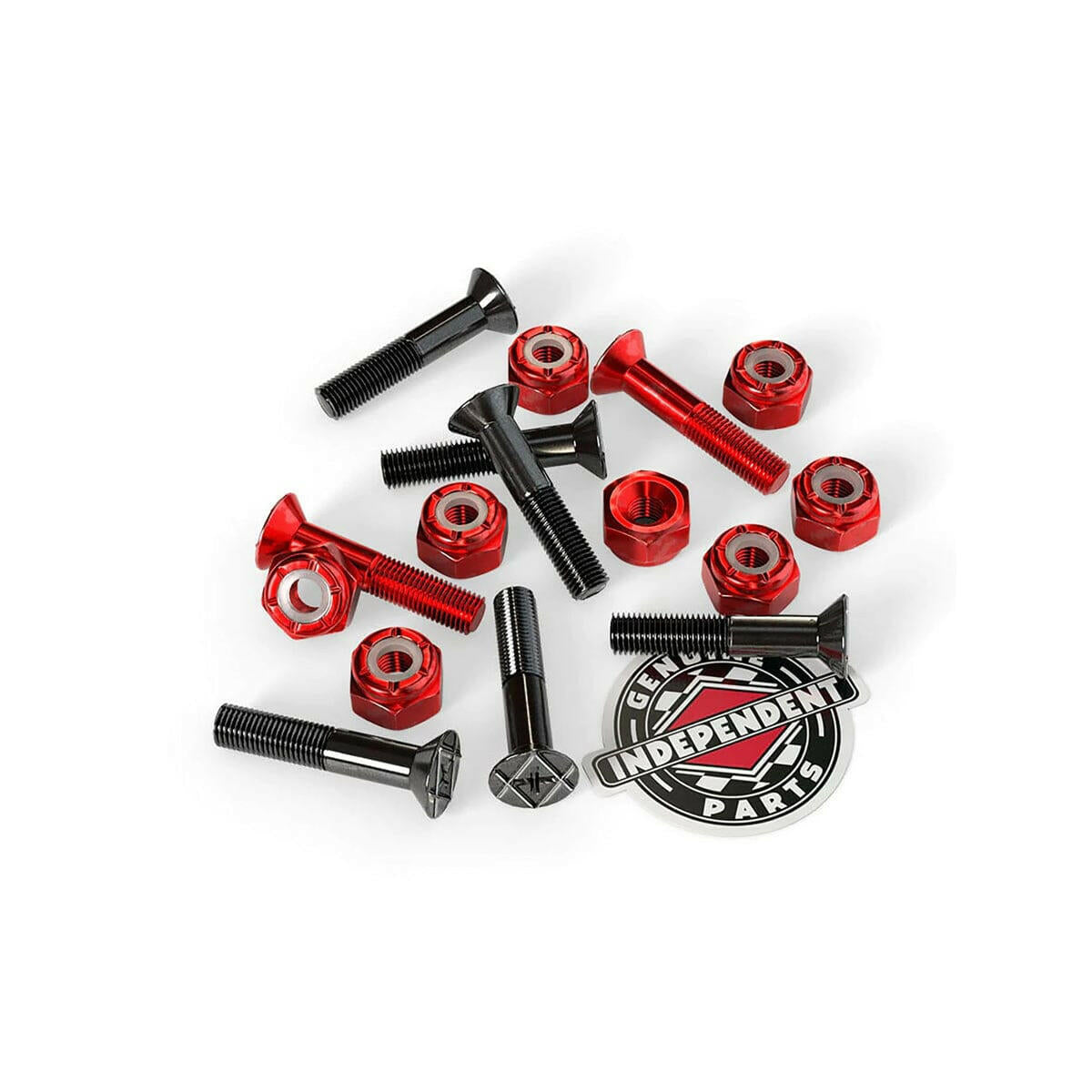 Independent - 7/8 Phillips Bolts Black/Red.
