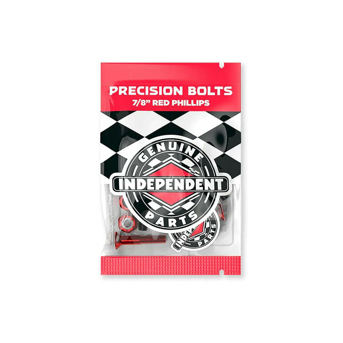 Independent - 7/8 Phillips Bolts Black/Red.