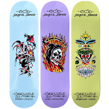 OCD - X Carlisle Tattoo Full Set 8.25 Skateboard Decks