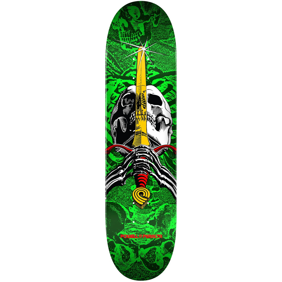 Powell Peralta Skull Sword Green 8.0 Skateboard Deck