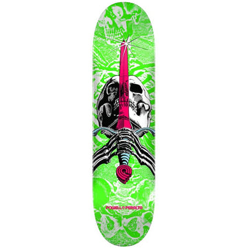 Powell Peralta - Skull & Sword White/Green 7.5 Skateboard Deck