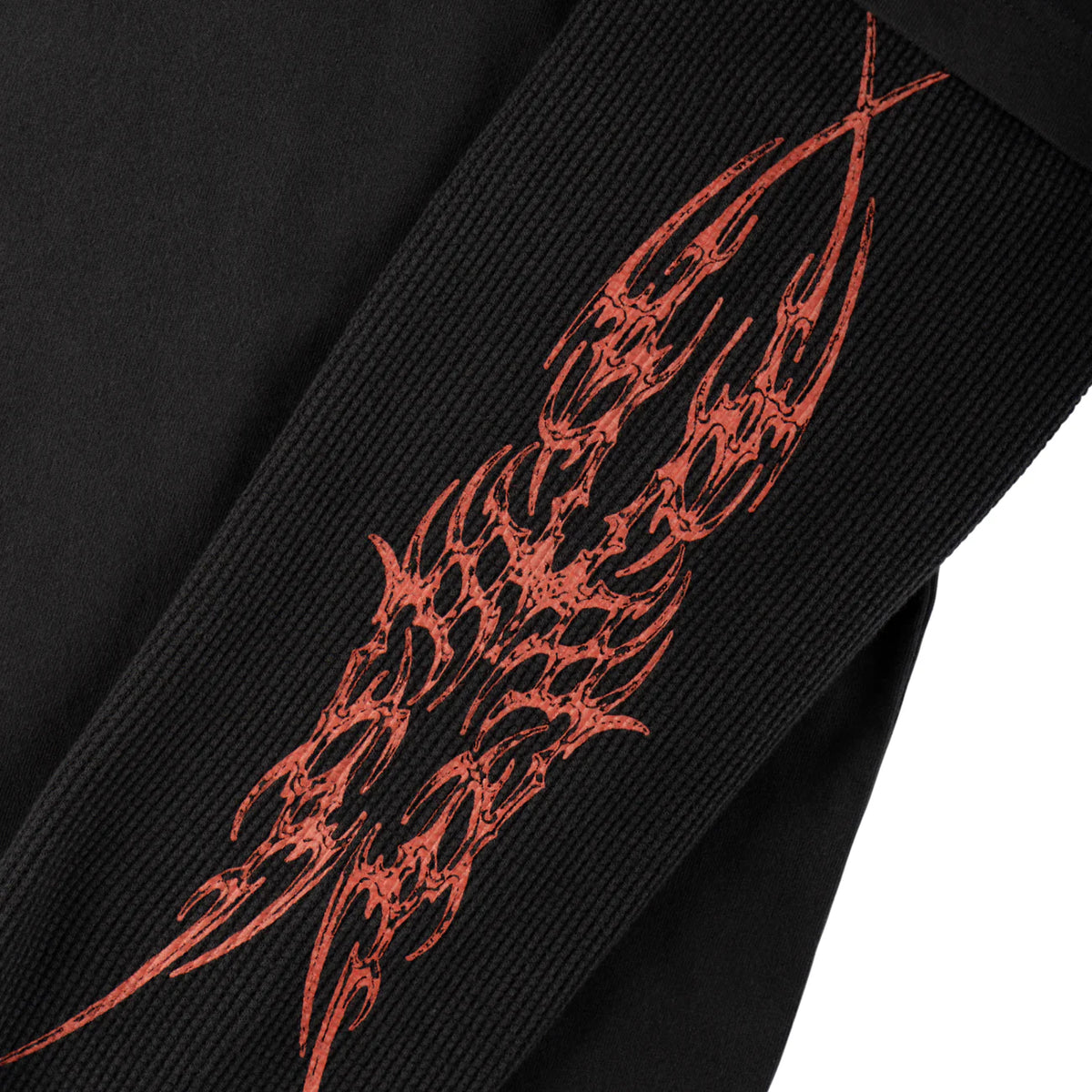 Welcome - Caste Layered L/S Knit Black/Red.