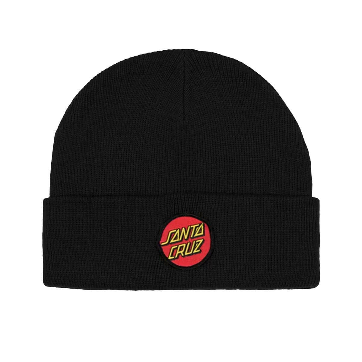 Santa Cruz - Classic Dot Patch Youth Beanie Black.