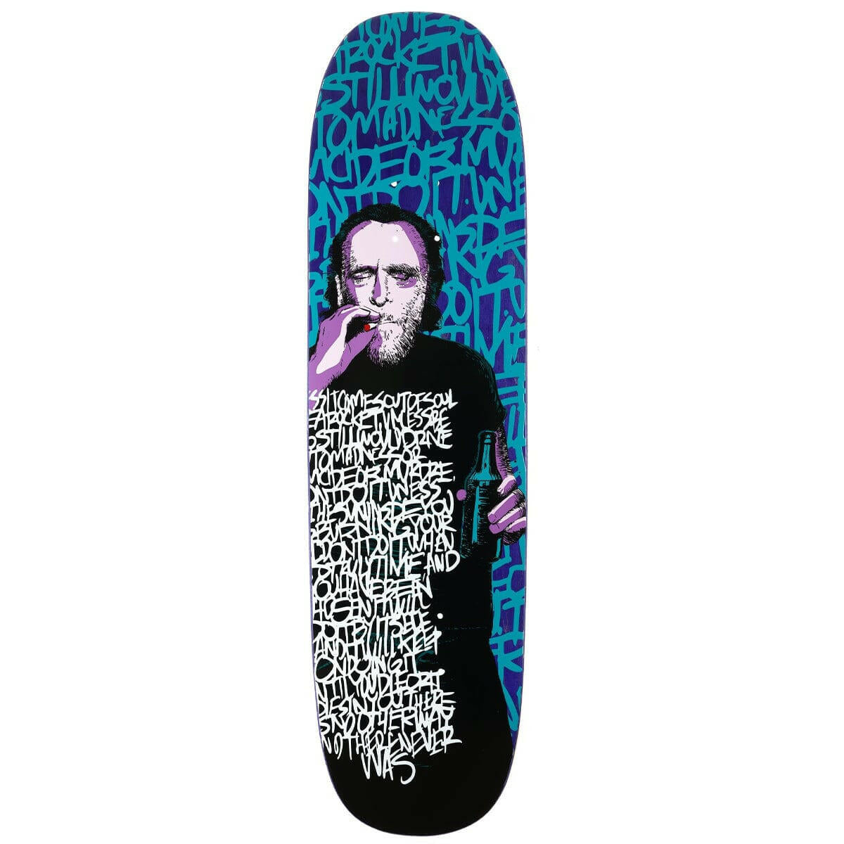 StrangeLove - Charles Bukowski 8.5 Skateboard Deck.