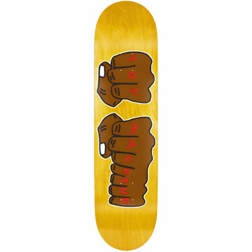 Toy Machine Fists Yellow 8.0 Skateboard Deck