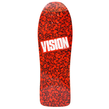 Vision Punk Skull Modern Concave Red 10.0 Reissue Skateboard Deck