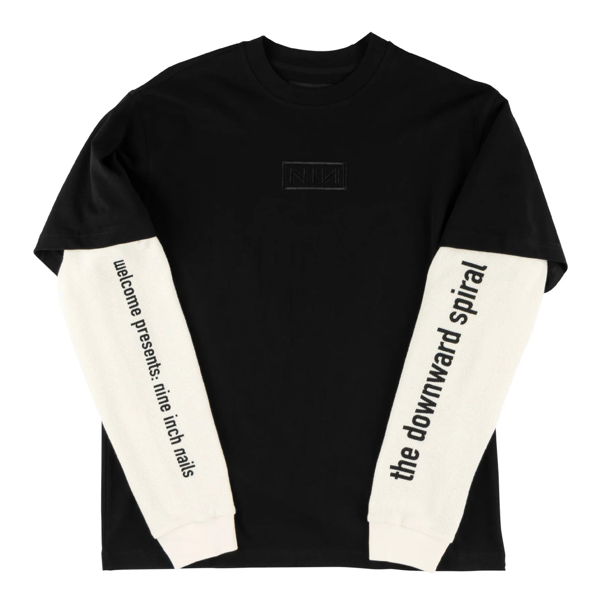 Welcome - X Nine Inch Nails Hersey Layered Knit Longsleeve Tee.