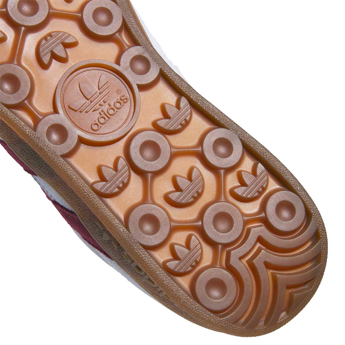 Adidas Aloha Super Shoes Clear Sky/Maroon/Gum Sole Detail