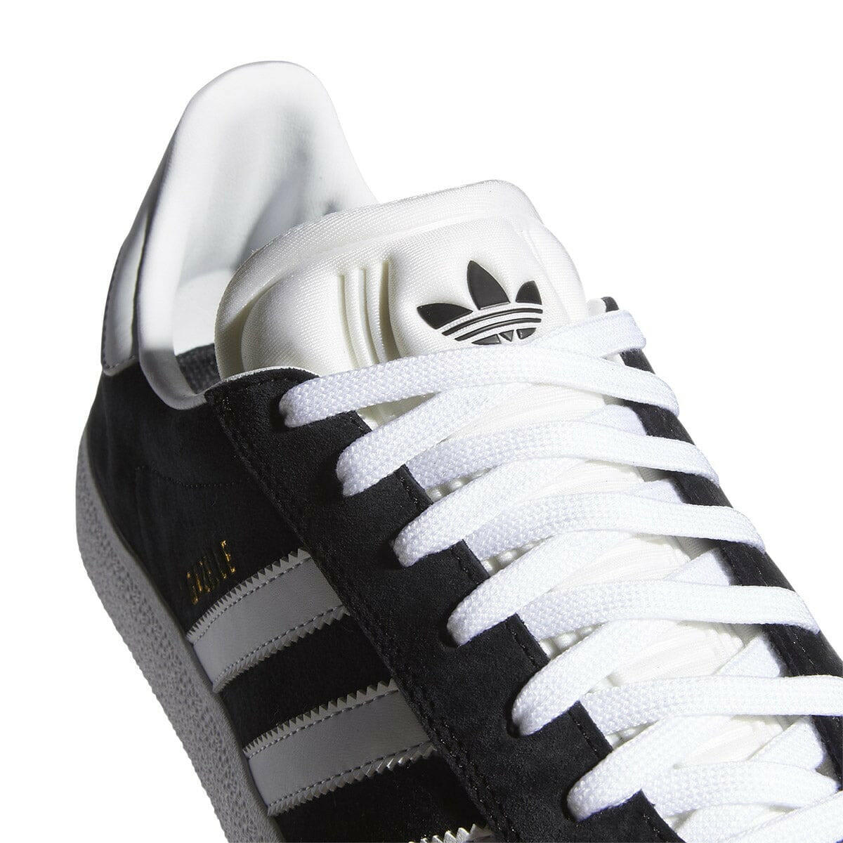 Adidas - Gazelle Adv Shoes Black/White/Gold.