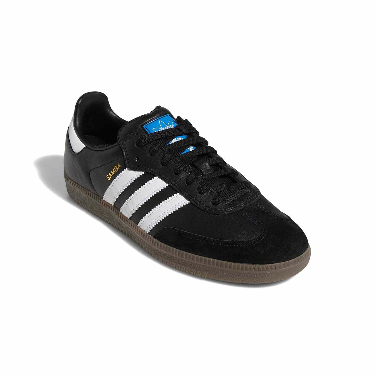 Adidas - Samba Adv Shoes Black/White/Gold Front