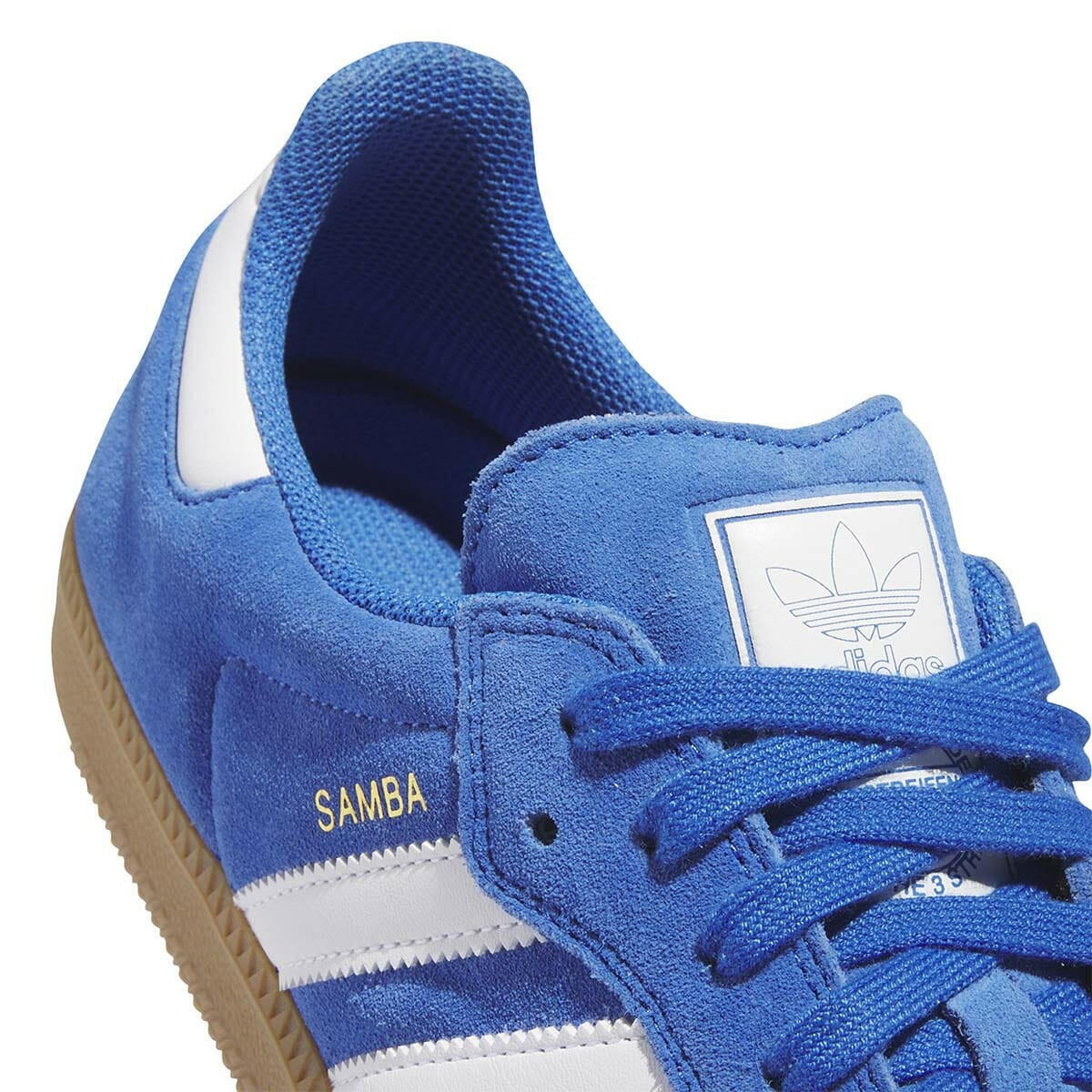 Adidas - Samba Adv Shoes Blue/White/Gold.