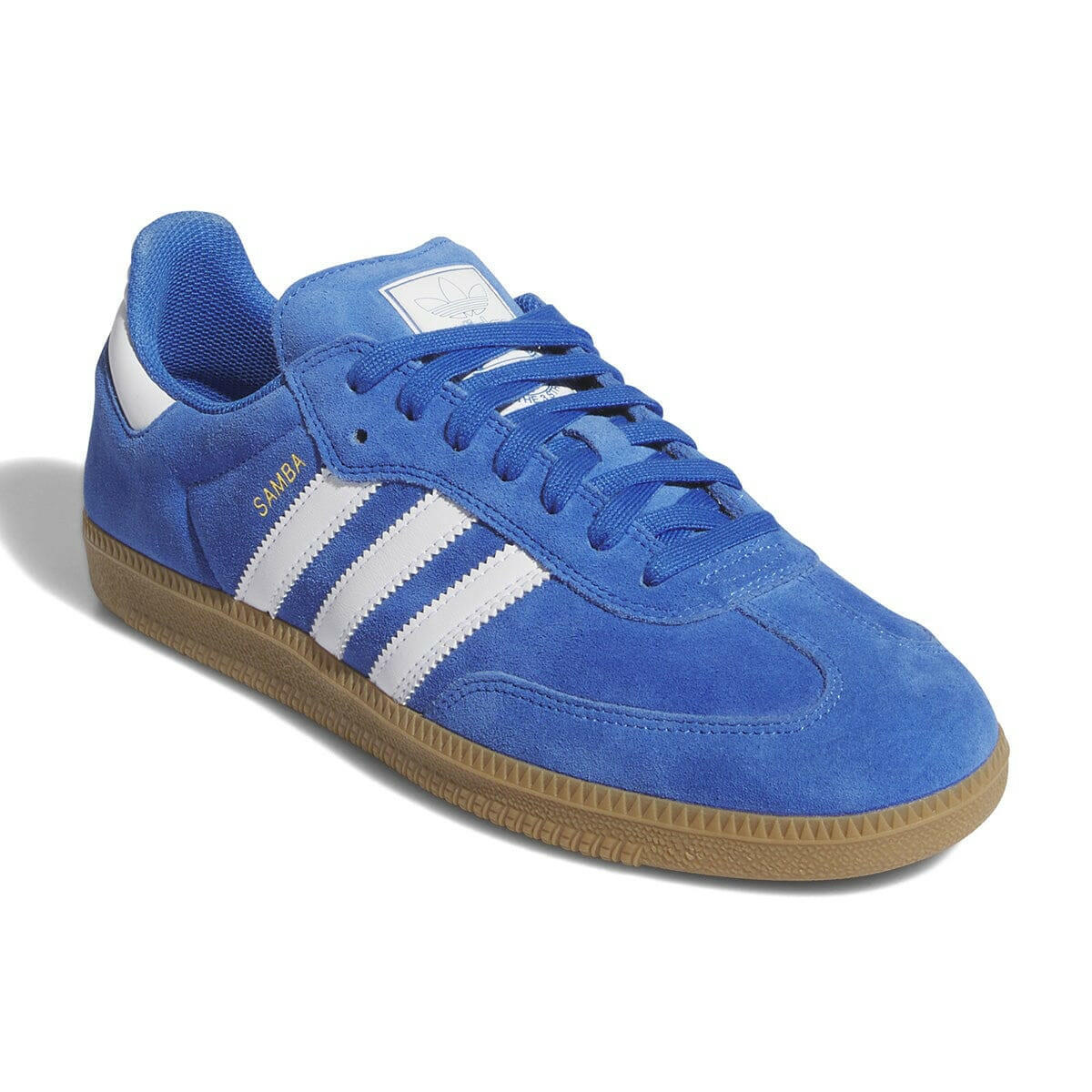 Adidas - Samba Adv Shoes Blue/White/Gold.
