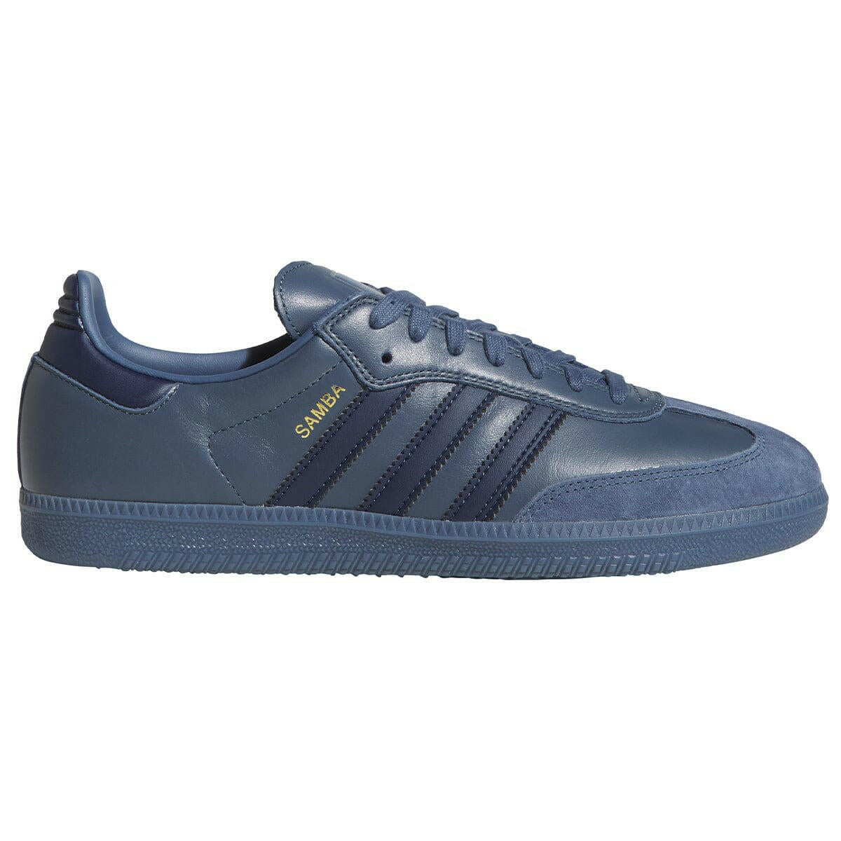 Adidas - Samba Adv Shoes Preloved Ink/Gold Metallic.