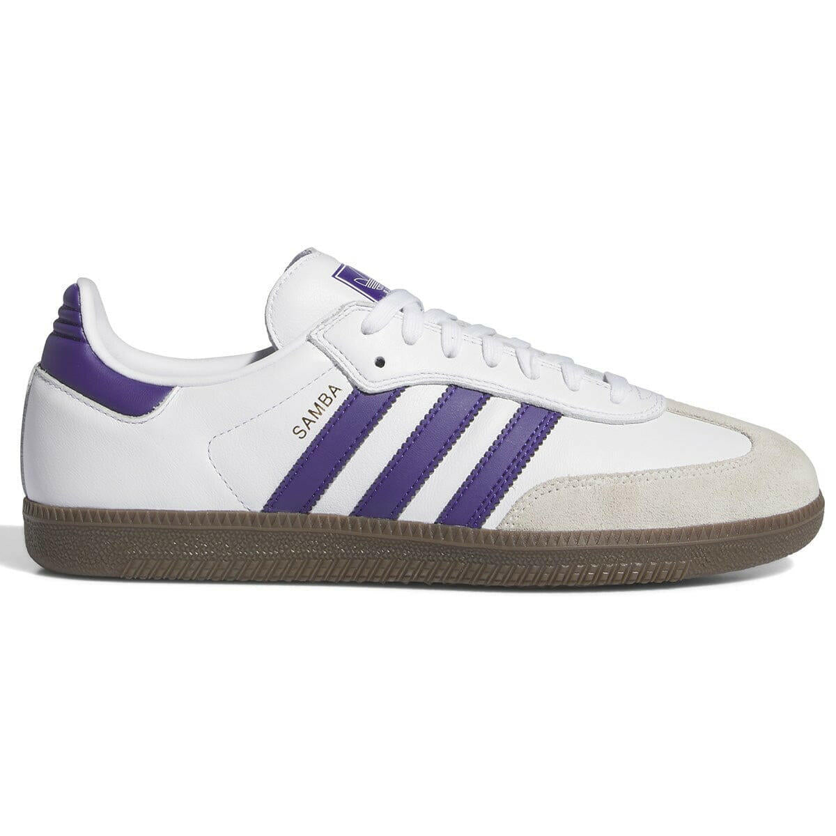 Adidas - Samba Adv Shoes White/Purple/Gold.