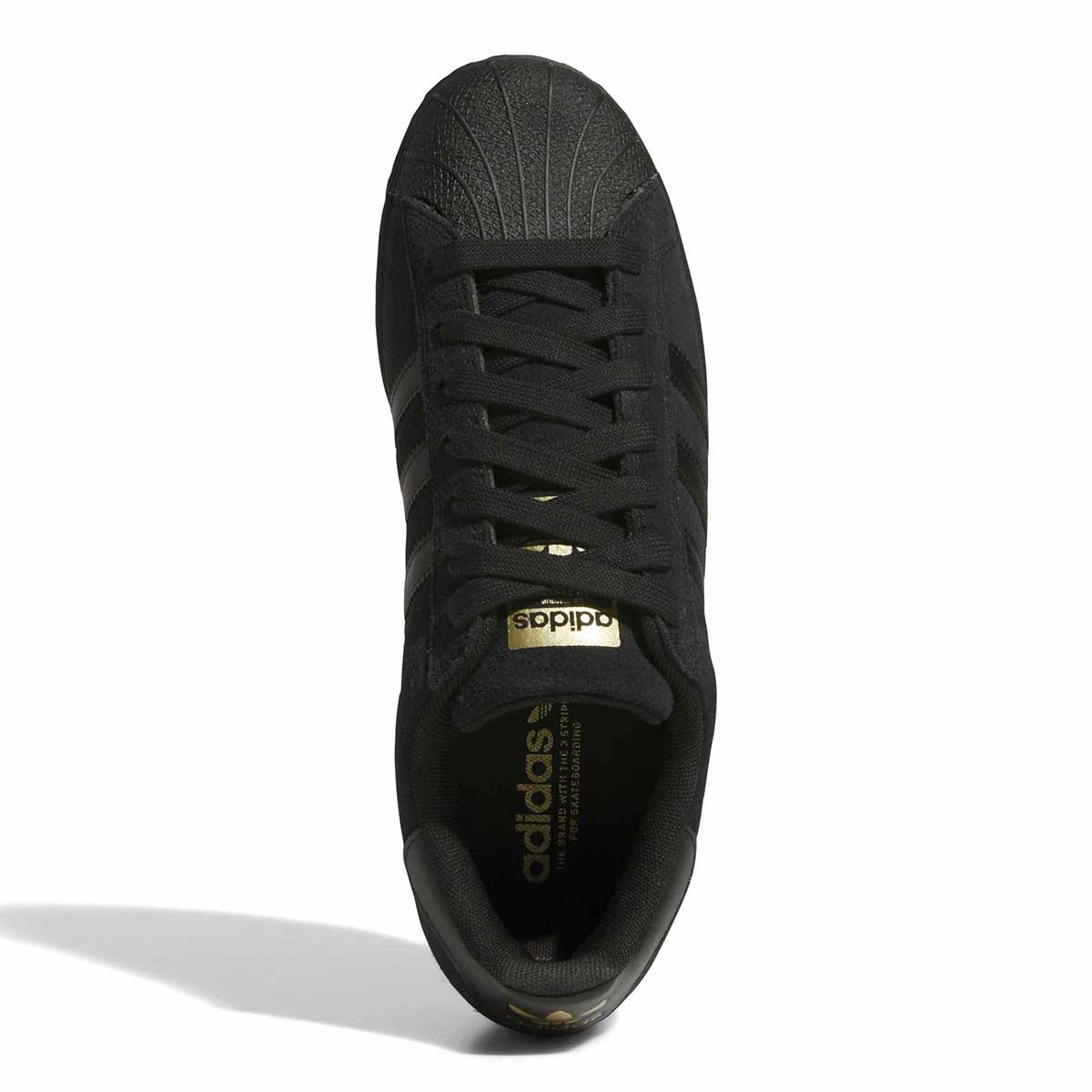 Adidas Superstar Adv Shoes Black/Black/Gold Top